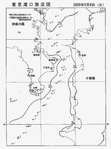 東京湾口海況図(2009/09/08)