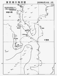 東京湾口海況図(2009/09/14)