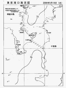 東京湾口海況図(2009/09/16)