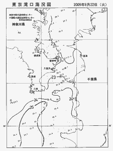 東京湾口海況図(2009/09/22)
