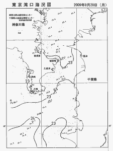 東京湾口海況図(2009/09/28)