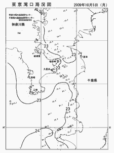 東京湾口海況図(2009/10/05)
