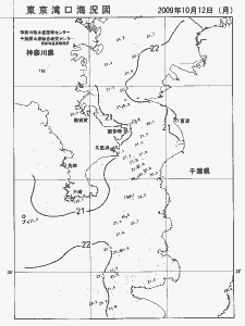 東京湾口海況図(2009/10/12)