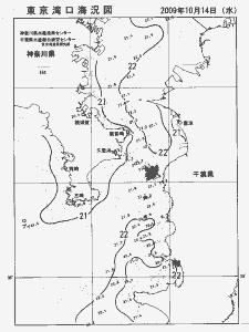 東京湾口海況図(2009/10/14)