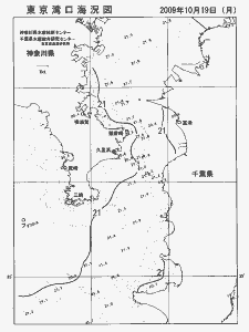 東京湾口海況図(2009/10/19)