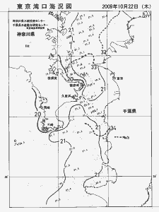 東京湾口海況図(2009/10/22)