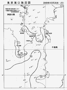 東京湾口海況図(2009/10/26)