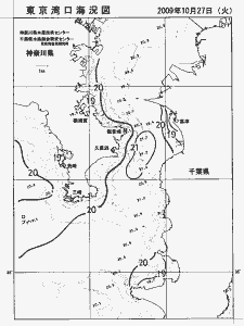 東京湾口海況図(2009/10/27)