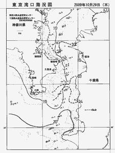 東京湾口海況図(2009/10/29)
