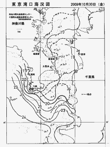 東京湾口海況図(2009/10/30)