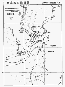 東京湾口海況図(2009/11/02)
