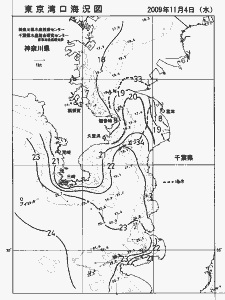 東京湾口海況図(2009/11/04)