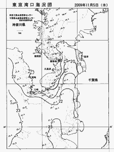 東京湾口海況図(2009/11/05)