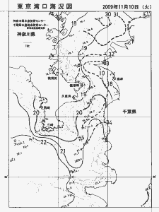 東京湾口海況図(2009/11/10)