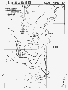東京湾口海況図(2009/11/14)
