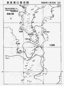 東京湾口海況図(2009/11/15)