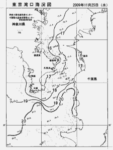 東京湾口海況図(2009/11/25)