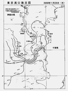 東京湾口海況図(2009/11/26)