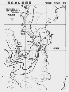 東京湾口海況図(2009/11/27)