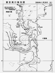 東京湾口海況図(2009/11/28)
