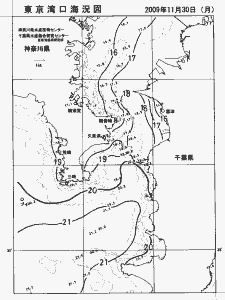 東京湾口海況図(2009/11/30)