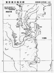 東京湾口海況図(2009/12/08)