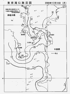 東京湾口海況図(2009/12/14)