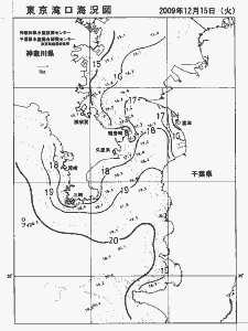 東京湾口海況図(2009/12/15)