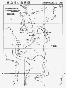 東京湾口海況図(2009/12/23)