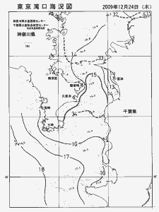 東京湾口海況図(2009/12/24)