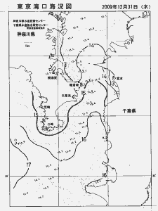 東京湾口海況図(2009/12/31)