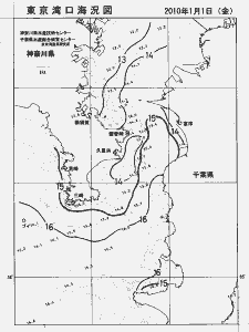 東京湾口海況図(2010/01/01)
