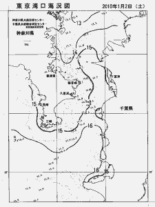 東京湾口海況図(2010/01/02)