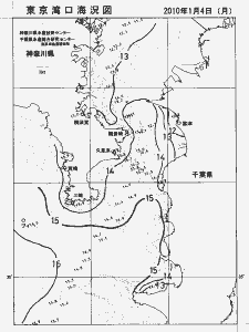 東京湾口海況図(2010/01/04)