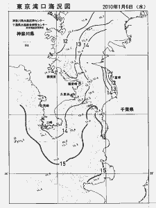 東京湾口海況図(2010/01/06)