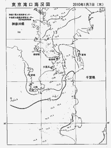 東京湾口海況図(2010/01/07)