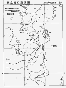 東京湾口海況図(2010/01/08)