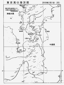 東京湾口海況図(2010/02/01)