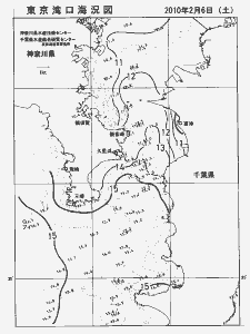 東京湾口海況図(2010/02/06)