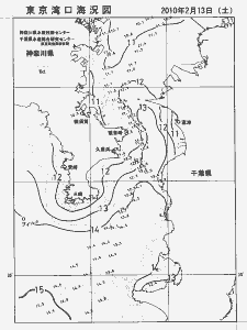 東京湾口海況図(2010/02/13)