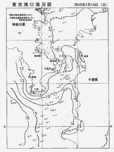 東京湾口海況図(2010/02/14)
