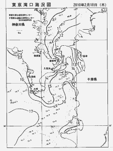東京湾口海況図(2010/02/18)