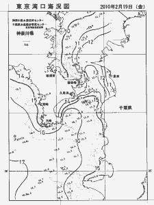 東京湾口海況図(2010/02/19)