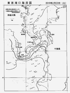 東京湾口海況図(2010/02/23)