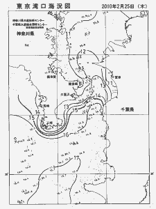 東京湾口海況図(2010/02/25)