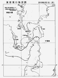 東京湾口海況図(2010/03/01)