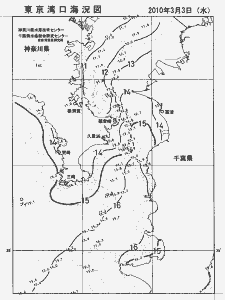 東京湾口海況図(2010/03/03)