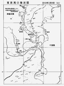東京湾口海況図(2010/03/09)