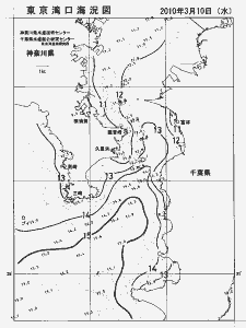 東京湾口海況図(2010/03/10)