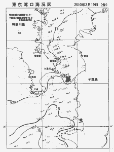 東京湾口海況図(2010/03/19)